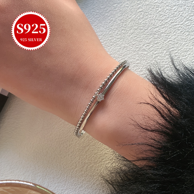 Double Layer Round Bead Bracelet Low Allergy